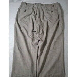 Ralph Lauren Polo Dress Pants Men's 36x30 Gray Checkered Pleated Preppy Casual